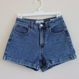 PacSun Medium Wash Mom Jean Shorts
